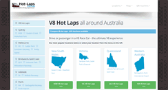 Desktop Screenshot of hot-laps.com.au